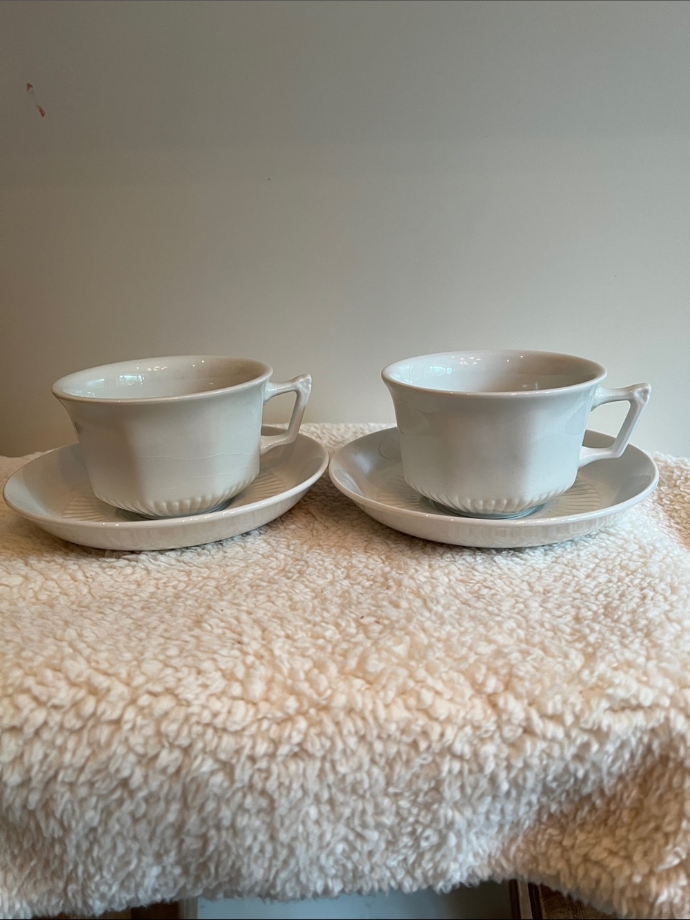 Vintage  Adams English Ironstone tea cups and saucers